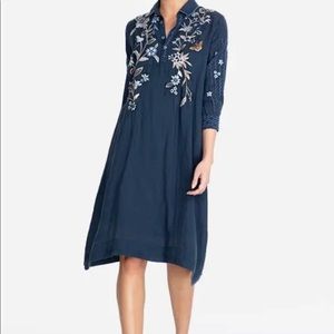 Johnny Was Shiloh Henley Shirt Dress